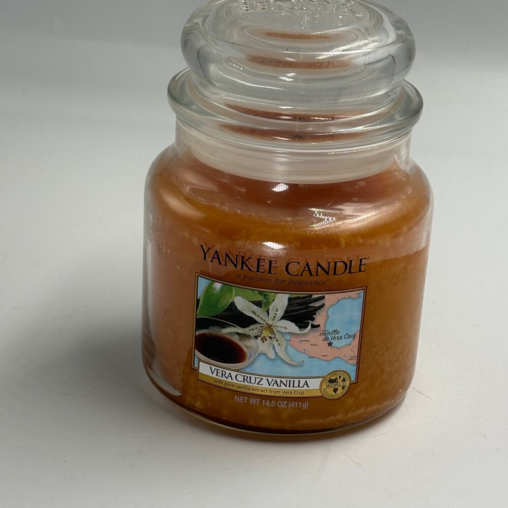 Yankee Candle Vera Cruz Vanilla 14.5 oz World Fragrance Discontinued Vintage Jar